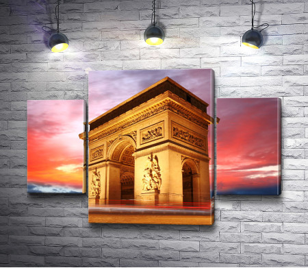 Триумфальная арка на закате, Париж