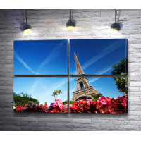 Париж весной. Фото с Эйфелевой башней