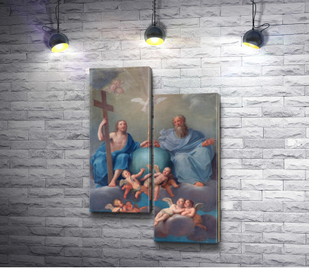 Фреска: Святая троица,  Болонья,  Италия 