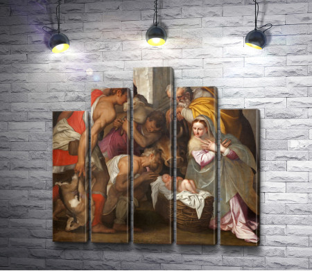 Рождение Иисуса,  фреска в церкви Сан-Бернардино в Италии