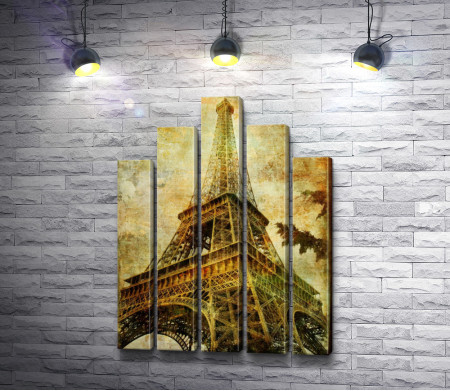 Знаменитая Эйфелева башня, Париж, Винтаж