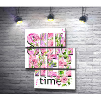 Постер "Summer time" с розами 