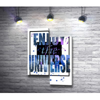 Enjoy the universe. Плакат