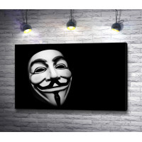 Маска Анонимуса в темноте