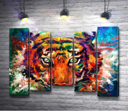 Красочный тигр