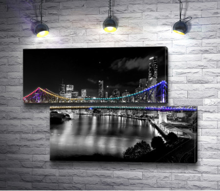 Story Bridge в ночное время, Австралия