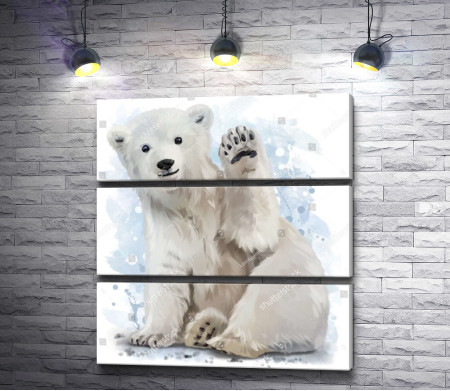 Белый полярный медведь
