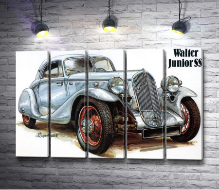 Постер ретро авто Walter Junior SS