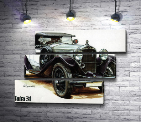 Ретро автомобиль Tatra 31, постер