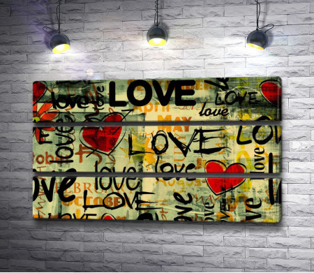 Постер со словом "Love"