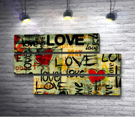 Постер со словом "Love"