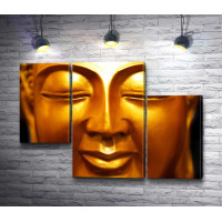 Будда. Золотой лик крупным планом