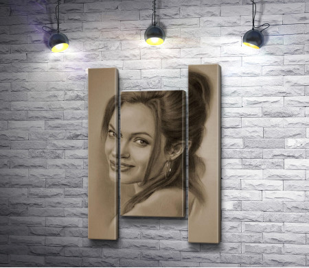 Анджелина Джоли. Графический портрет