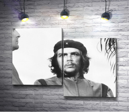 Кубинский революционер Че Гевара. Черно-белый снимок