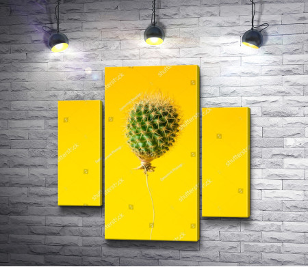 Креативный воздушный шар в виде кактуса