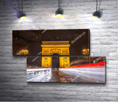 Монумент Триумфальная арка в Париже