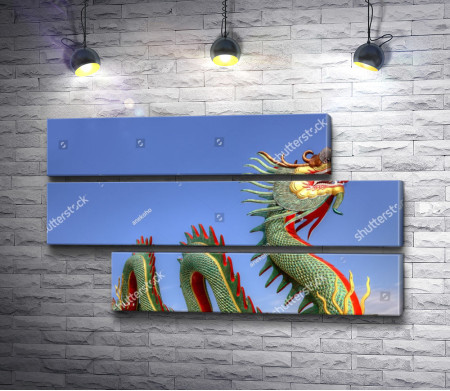 Китайский дракон зеленого цвета 
