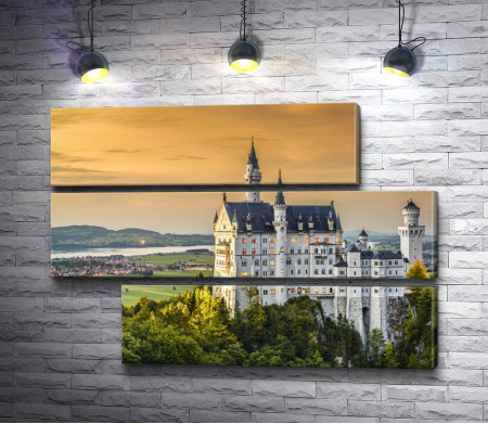Романтичный замок Нойшванштайн, Швангау, Германия 