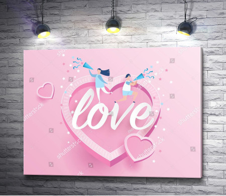 Постер для влюбленных "Love"