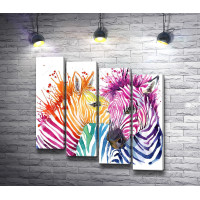 Разноцветные зебры