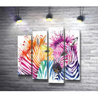 Разноцветные зебры