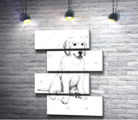 Нарисованная собака