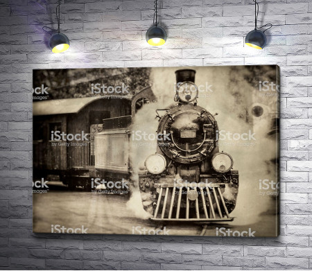 Ретро-фотография поезда 