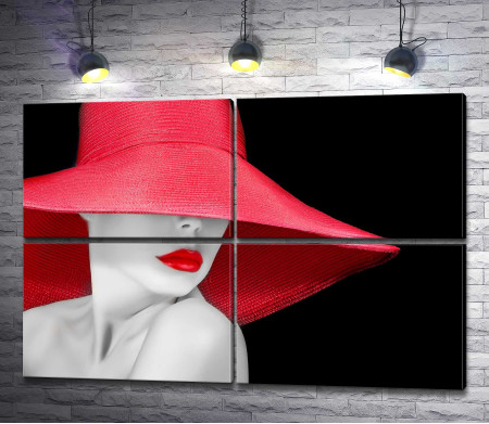 Девушка в красной шляпе 