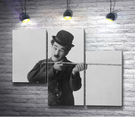 Старая фотография актера Чарли Чаплина 