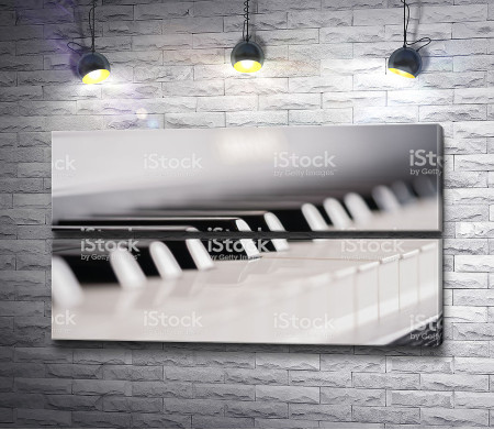 Клавиши пианино, макросъемка