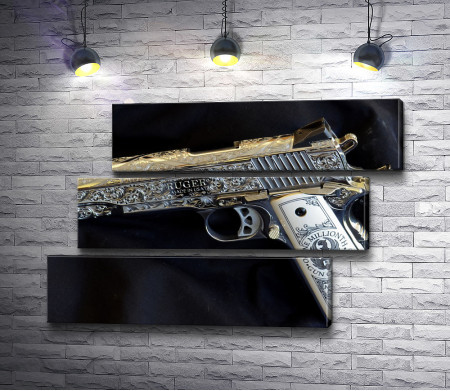 Коллекционный пистолет "Ruger" с гравировкой 