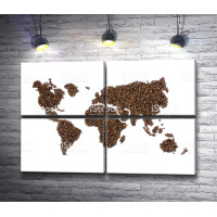 Кофейная карта мира 