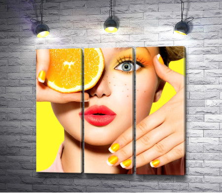 Девушка и лимон 