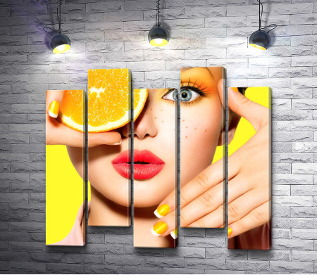 Девушка и лимон 