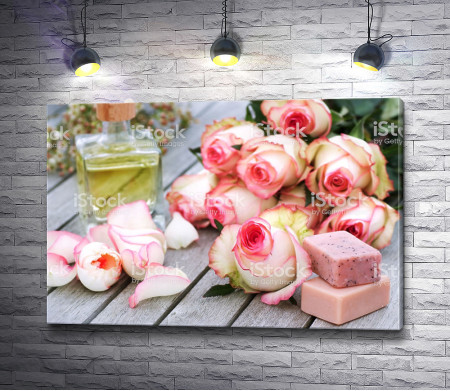 Букет роз с арома-мылом 