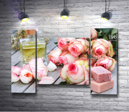 Букет роз с арома-мылом 