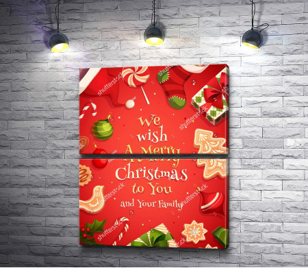 Постер-открытка "Счастливого Рождества"