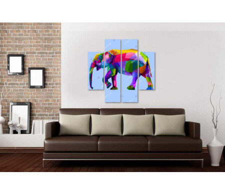 Слон из цветной геометрии