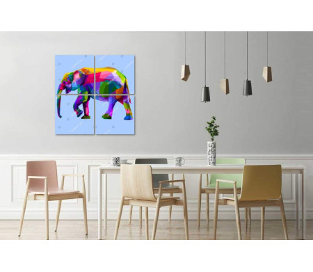 Слон из цветной геометрии