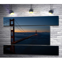 Мост Золотые Ворота (Golden Gate Bridge) на рассвете