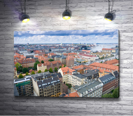 Вид на город Копенгаген, Дания