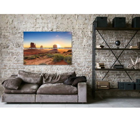 Сумерки в долине Монументов, Аризона, США