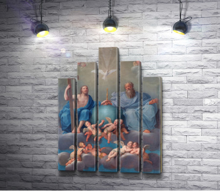 Фреска: Святая троица,  Болонья,  Италия 