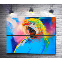 Разноцветный попугай 