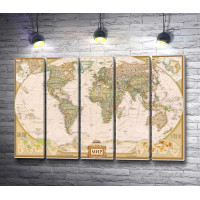 Географическая карта мира от National Geographic