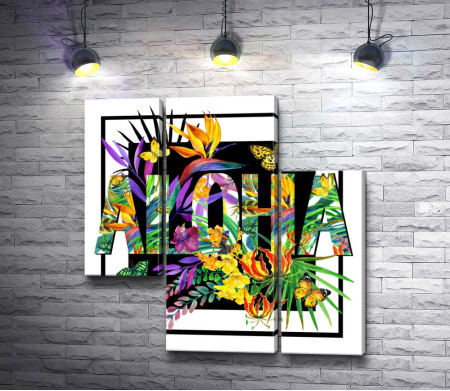 Тропический постер "ALOHA"