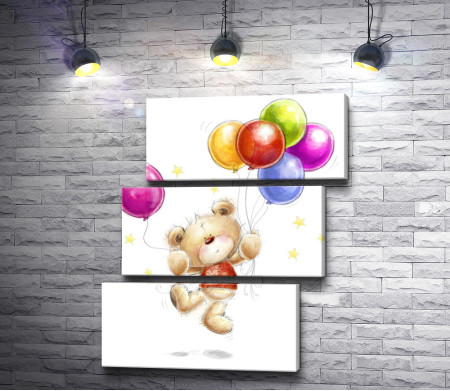 Медведь с воздушными шариками