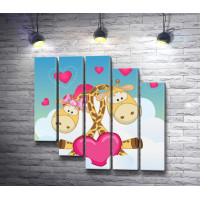 Два влюбленных жирафа