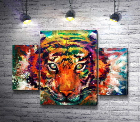 Красочный тигр