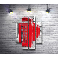 Красные телефонные будки Лондона